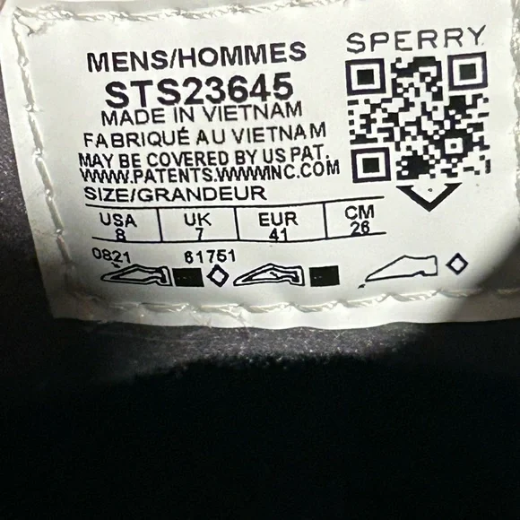 Men’s Sperry  Brewster Waterproof Low Duck Boot Grey Black size 8 - Picture 9 of 9